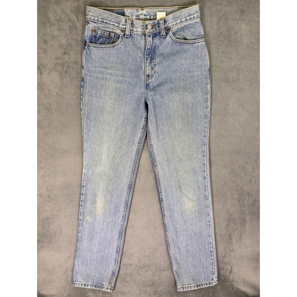 Vintage Levis Jeans 512 Womens 8 Blue Light Wash High Rise Slim Straight USA 99'